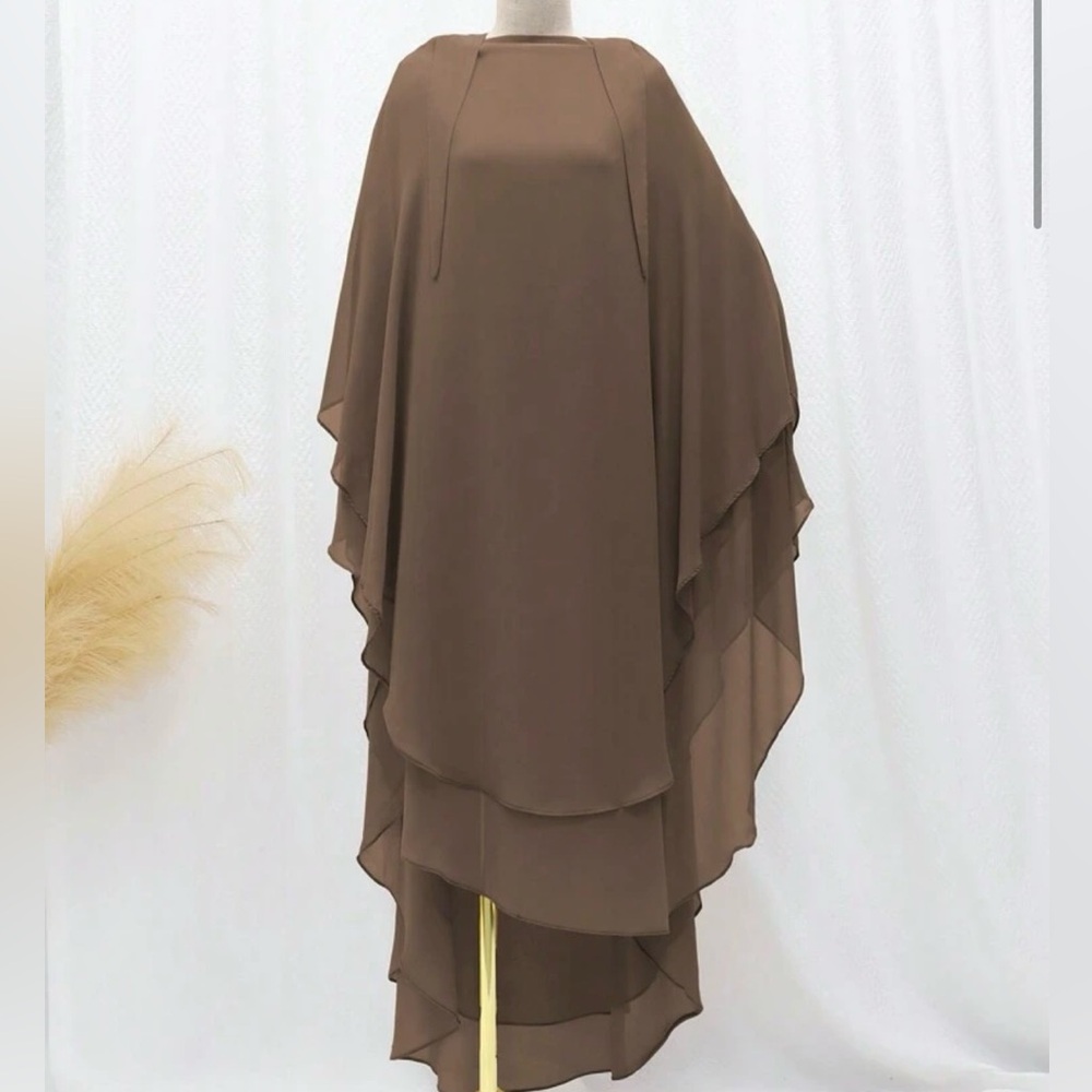 Two long khimars, abaya khimar hijab niqab abaya khimar scarf long dress